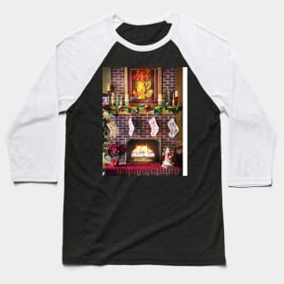 Fireplace Baseball T-Shirt